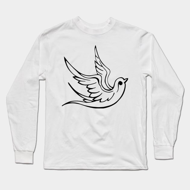 Dove Long Sleeve T-Shirt by scdesigns